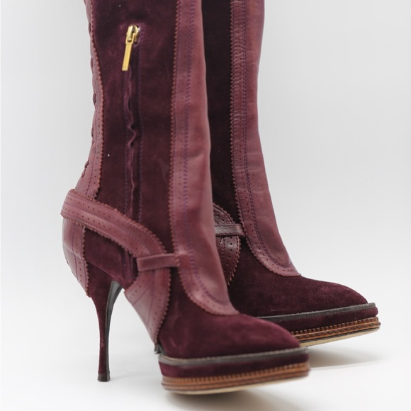 Christian Dior Over the Knee Boots Heels - Picture 1 of 16